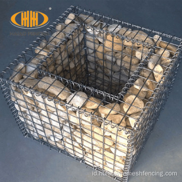 Pagar Gabion Batu Galvanis, pagar kawat kotak gabion